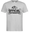 Мужская футболка Official photographer Серый фото
