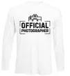 Лонгслів Official photographer Білий фото