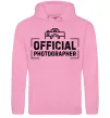 Женская толстовка (худи) Official photographer Розовый фото