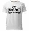 Чоловіча преміум футболка Official photographer Білий фото