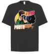 Футболка Оверсайз I love photography photo Черный фото