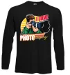 Лонгслив I love photography photo Черный фото