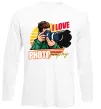Лонгслив I love photography photo Белый фото