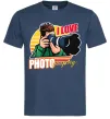 Мужская футболка I love photography photo Темно-синий фото