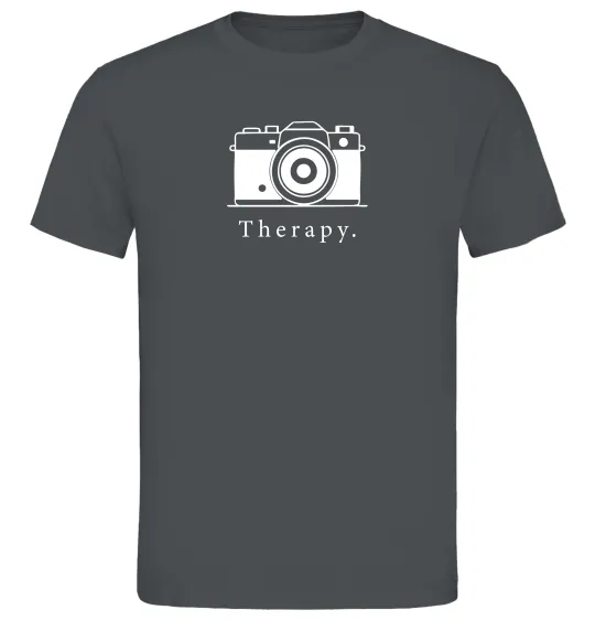 Чоловіча футболка Photo is therapy Графіт фото