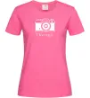 Женская футболка Photo is therapy Ярко-розовый фото