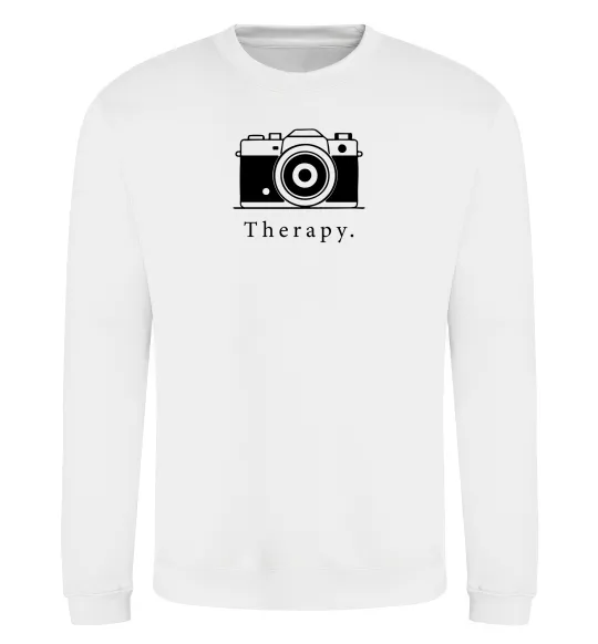 Свитшот Photo is therapy Белый фото