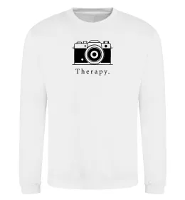 Свитшот Photo is therapy Белый фото
