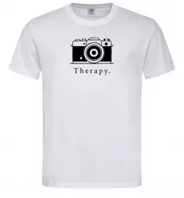 Мужская футболка Photo is therapy Белый фото