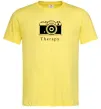 Чоловіча футболка Photo is therapy Лимонний фото