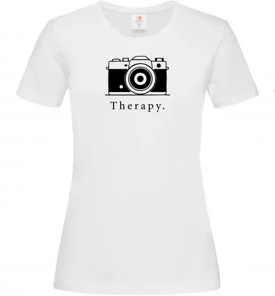 Женская футболка Photo is therapy Белый фото