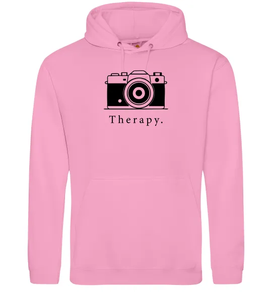 Женская толстовка (худи) Photo is therapy Розовый фото