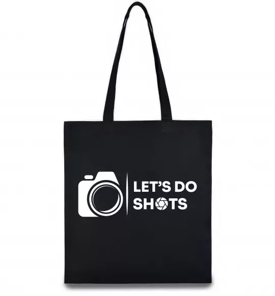 Эко-сумка Let`s do shots Черный фото