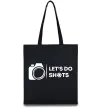 Эко-сумка Let`s do shots Черный фото