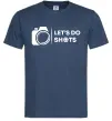 Мужская футболка Let`s do shots Темно-синий фото