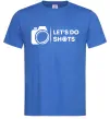 Мужская футболка Let`s do shots Ярко-синий фото