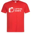 Мужская футболка Let`s do shots Красный фото