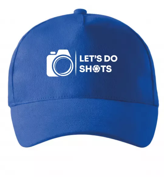 Кепка Let`s do shots Ярко-синий фото