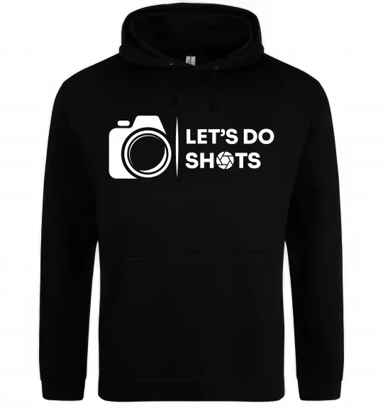Женская толстовка (худи) Let`s do shots Черный фото