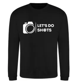 Свитшот Let`s do shots Черный фото
