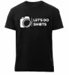 Мужская премиум футболка Let`s do shots Черный фото