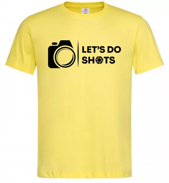 Мужская футболка Let`s do shots Лимонный фото