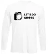 Лонгслив Let`s do shots Белый фото