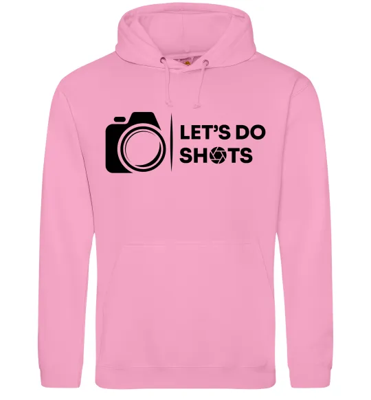 Женская толстовка (худи) Let`s do shots Розовый фото
