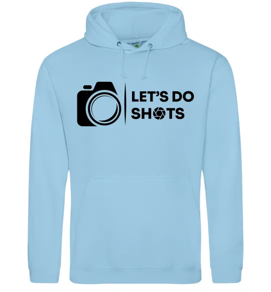 Женская толстовка (худи) Let`s do shots Голубой фото