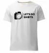 Мужская премиум футболка Let`s do shots Белый фото