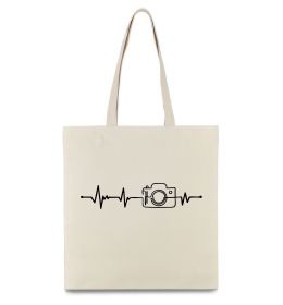 Эко-сумка Серцебиття фотографа темні вироби