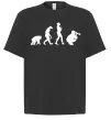 Футболка Оверсайз Еволюція фотографа Черный фото