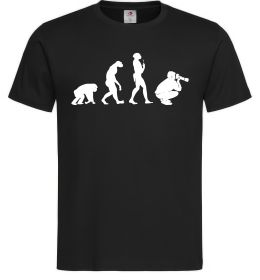 Чоловіча футболка Еволюція фотографа Чоловіча футболка Еволюція фотографа