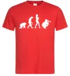 Мужская футболка Еволюція фотографа Красный фото