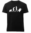Мужская премиум футболка Еволюція фотографа Черный фото