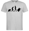 Мужская футболка Еволюція фотографа Серый фото