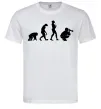 Мужская футболка Еволюція фотографа Белый фото