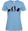 Женская футболка Еволюція фотографа Голубой Женская футболка Еволюція фотографа Голубой фото