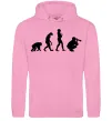 Женская толстовка (худи) Еволюція фотографа Розовый фото