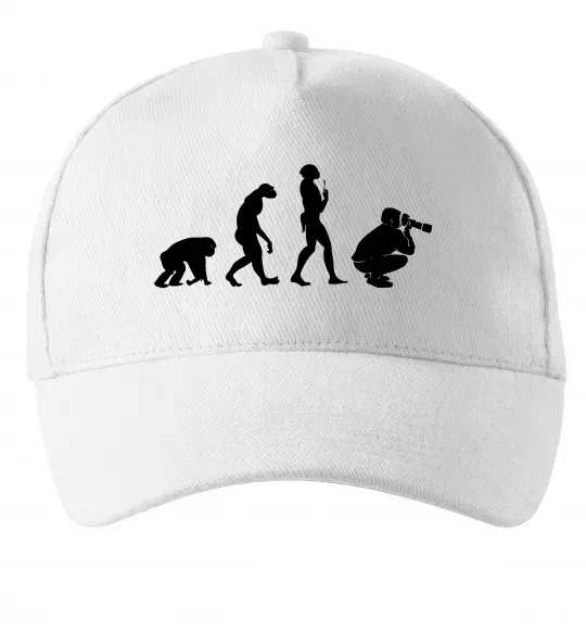 Кепка Еволюція фотографа Белый фото