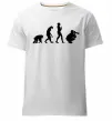 Мужская премиум футболка Еволюція фотографа Белый фото