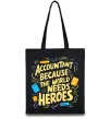Еко-сумка Accountant heroes Чорний фото