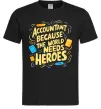 Мужская футболка Accountant heroes Черный фото