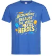Мужская футболка Accountant heroes Ярко-синий фото