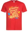 Мужская футболка Accountant heroes Красный фото