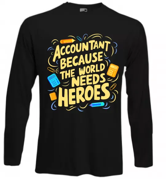 Лонгслив Accountant heroes Черный фото