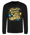 Свитшот Accountant heroes Черный фото