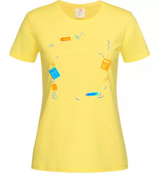 Жіноча футболка Accountant heroes Лимонний фото