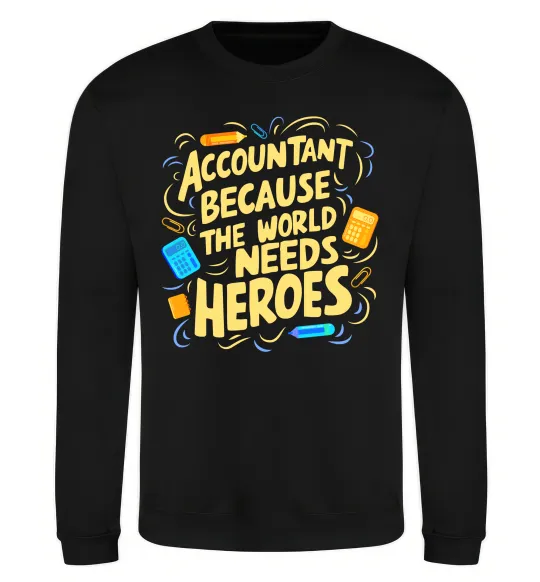 Світшот Accountant heroes Чорний фото