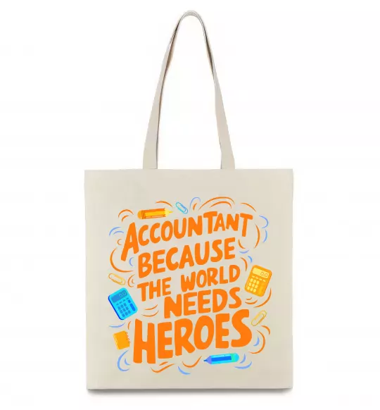 Еко-сумка Accountant heroes Бежевий фото